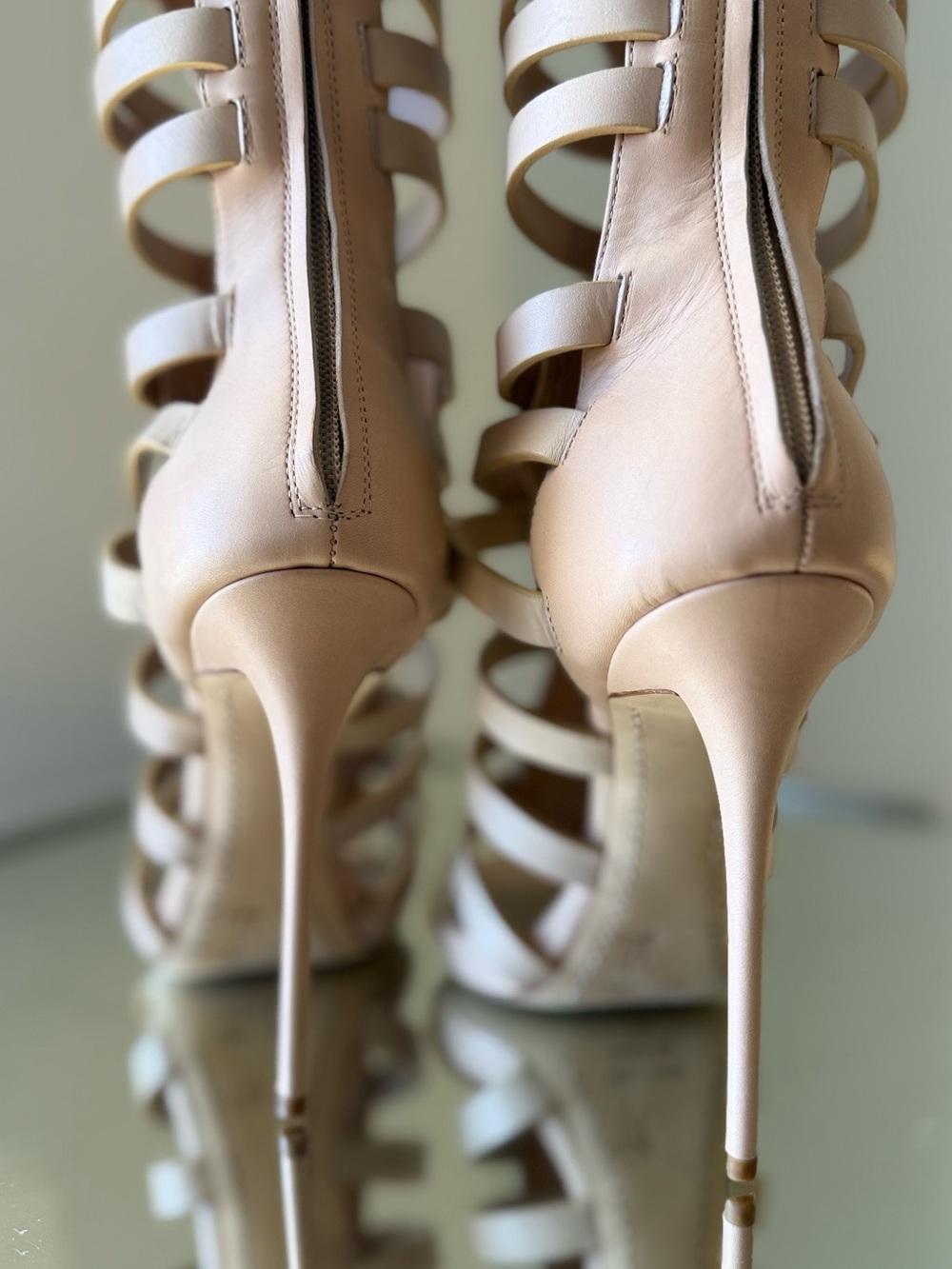 New Giuseppe Zanotti High-Heel Caged Knee Sandals, $2,295 38 - Picture 10 of 14